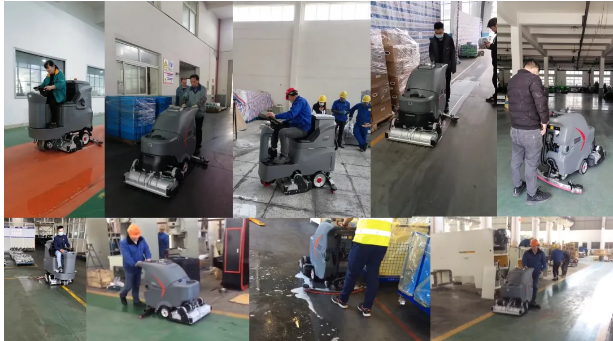 辉达娱乐洗扫一体机，助力工厂地面高效清洁